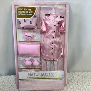 Naturalistas Night Routine Fashion Doll Accessory Pack 6 Pc Pink 11.5" NFRB